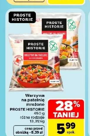 Warzywa na patelnię mrożone Proste Historie +1 wariant