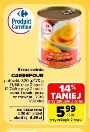 Brzoskwinie połówki Carrefour