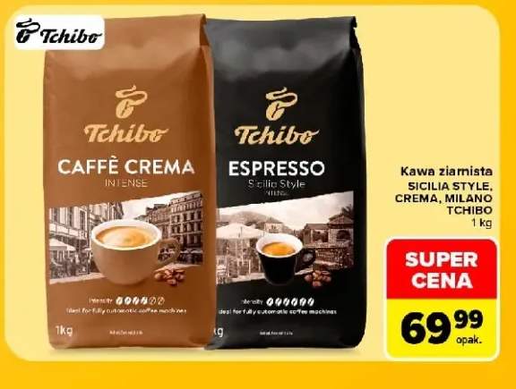 Kawa ziarnista Tchibo Milano +2 warianty