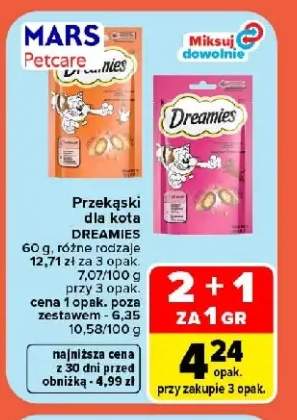 Przekąski dla kota Dreamies z kurczakiem +1 wariant