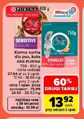 Karma sucha dla psa Purina ONE Sensitive +1 wariant