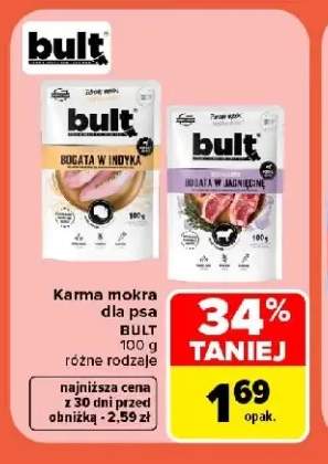 Karma mokra dla psa Bult bogata w indyka +1 wariant