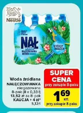 Woda źródlana niegazowana Nałęczowianka 8-pak 330 ml
