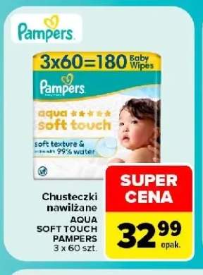 Chusteczki nawilżane Pampers Aqua Soft Touch 3-pak
