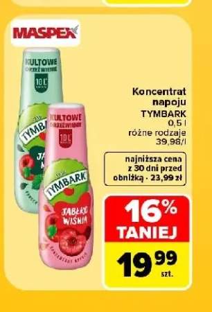Koncentrat napoju Tymbark Jabłko Mięta +1 wariant