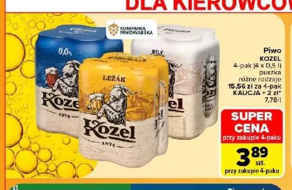 Piwo Kozel 4-pak 500 ml