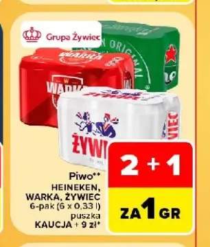 Piwo Heineken 6-pak 330 ml +2 warianty