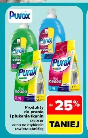 Produkty do prania i płukania tkanin Purox