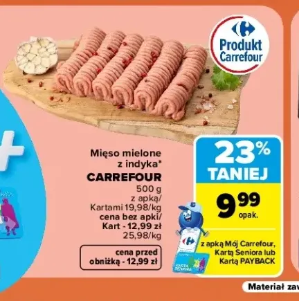 Mięso mielone z indyka Carrefour