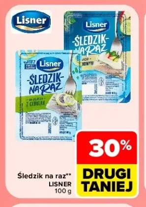 Śledzik na raz w oleju z cebulką Lisner +1 wariant