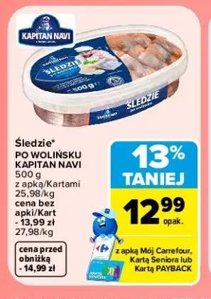 Śledzie po wolińsku Kapitan Navi