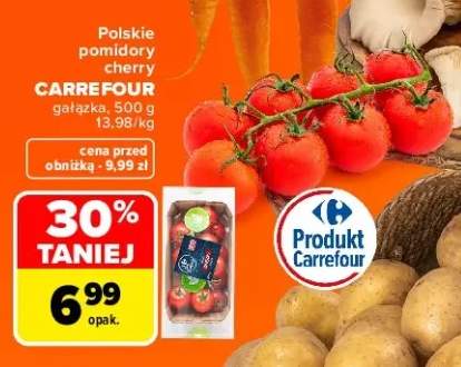 Pomidory cherry polskie gałązka Carrefour