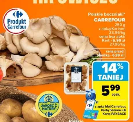 Boczniaki polskie Carrefour