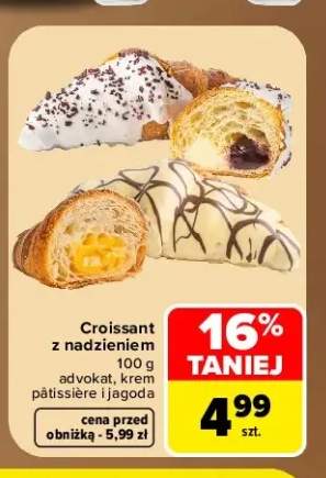 Croissant z nadzieniem adwokat +2 warianty