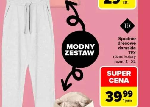 Spodnie dresowe damskie TEX