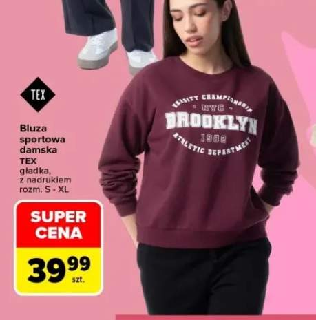 Bluza sportowa damska TEX gładka +1 wariant