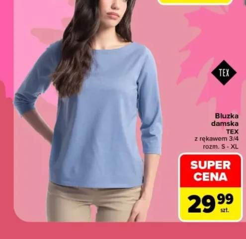 Bluzka damska TEX z rękawem 3/4