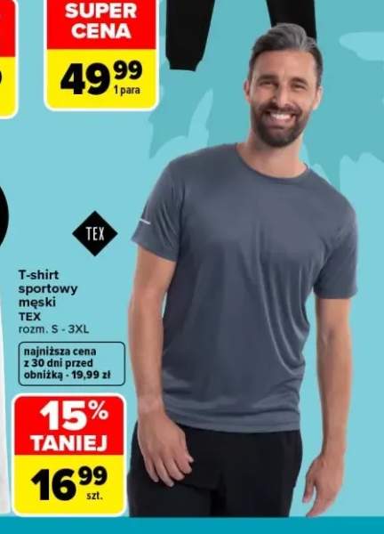 T-shirt sportowy męski TEX