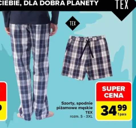 Spodnie piżamowe męskie TEX +1 wariant