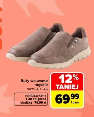 Buty wsuwane męskie