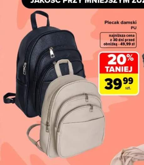 Plecak damski PU