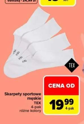 Skarpety sportowe męskie TEX 4-pak