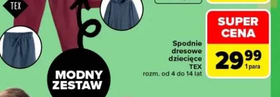 Spodnie dresowe dziecięce TEX