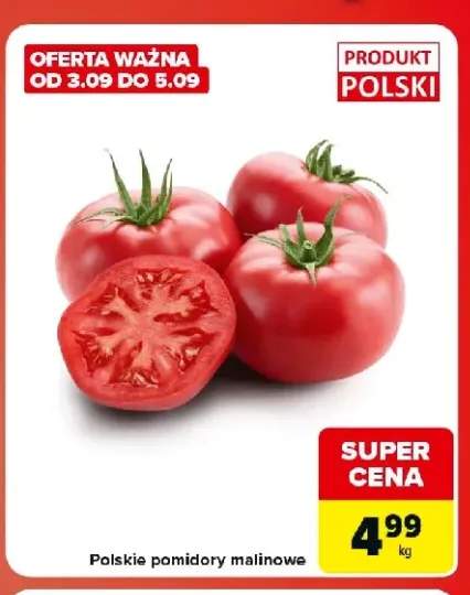 Pomidory malinowe polskie