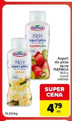 Jogurt do picia Skyr truskawka & kiwi Piątnica +1 wariant
