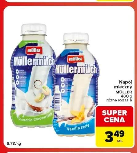 Napój mleczny Müllermilch Pistachio-Coconut +1 wariant
