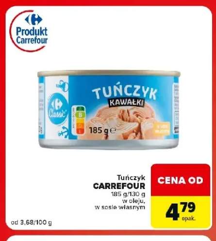 Tuńczyk w oleju Carrefour +2 warianty
