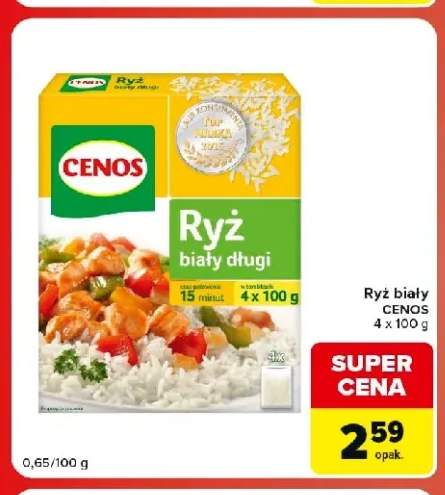 Ryż biały Cenos 4-pak 100 g