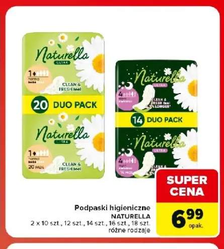 Podpaski higieniczne Naturella