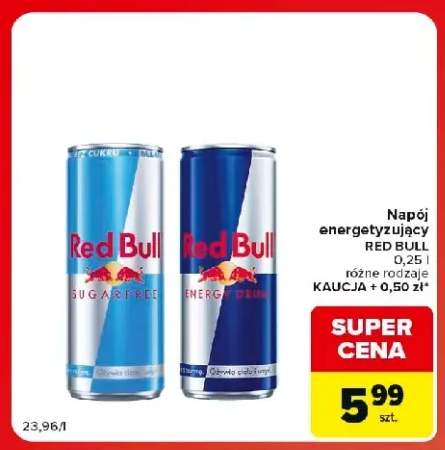 Napój energetyzujący Red Bull Sugarfree +1 wariant