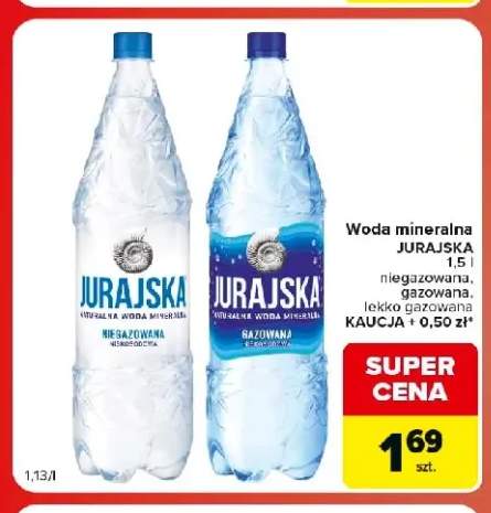Woda mineralna niegazowana Jurajska +2 warianty
