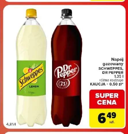 Napój gazowany Schweppes Lemon +1 wariant