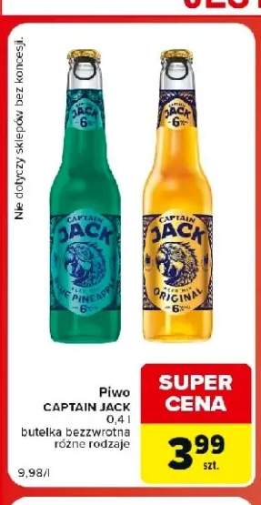 Piwo Captain Jack Blue Pineapple +1 wariant