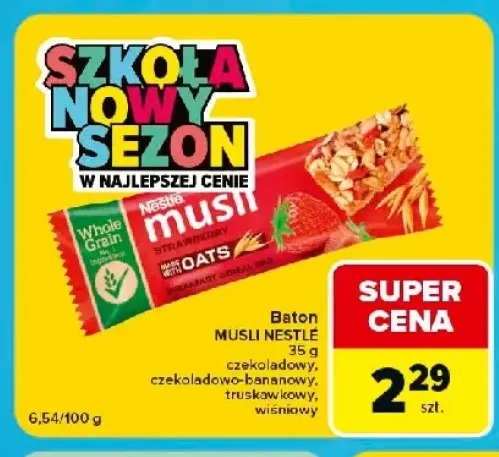 Baton musli Nestlé czekoladowo-bananowy +3 warianty