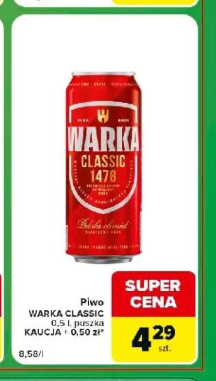 Piwo Warka Classic