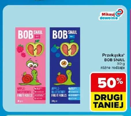 Przekąska Bob Snail jabłko jagoda +1 wariant