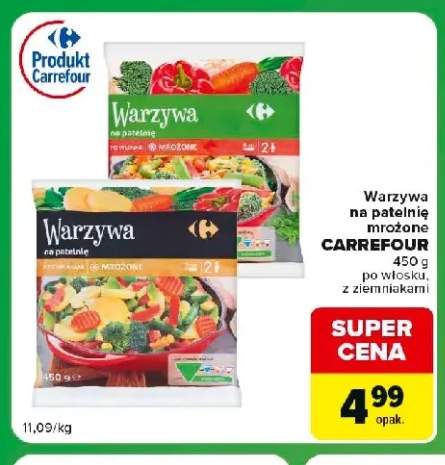 Warzywa na patelnię z ziemniakami Carrefour +1 wariant