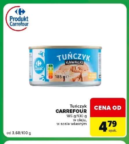 Tuńczyk w sosie własnym Carrefour +1 wariant