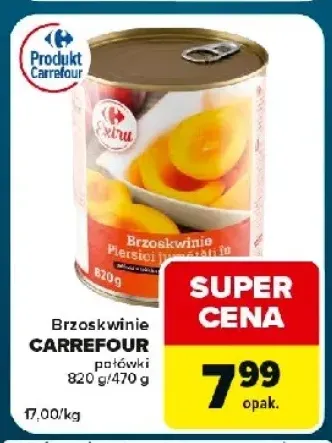 Brzoskwinie połówki Carrefour