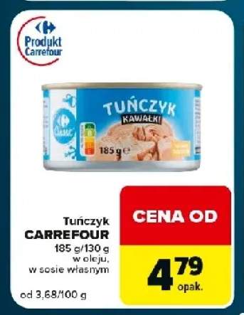 Tuńczyk w sosie własnym Carrefour +1 wariant