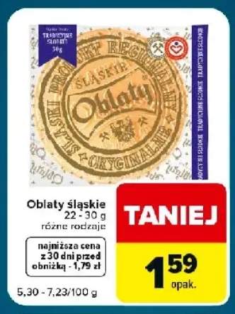 Oblaty śląskie Śląskie