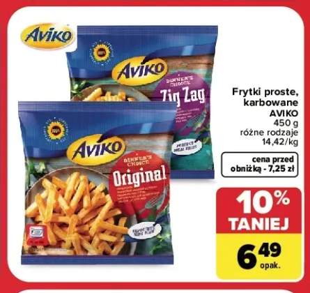 Frytki karbowane Aviko +1 wariant