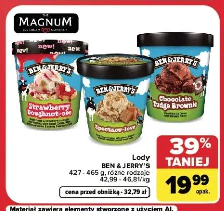 Lody Ben & Jerry's Strawberry Doughnut-eee +2 warianty