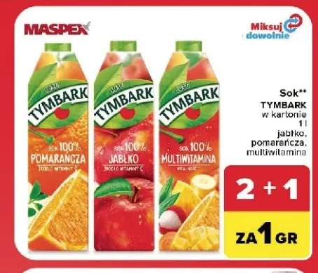 Sok multiwitamina Tymbark +2 warianty