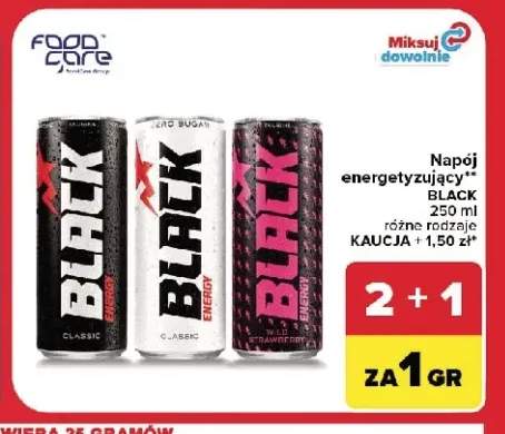 Napój energetyzujący Black Classic +2 warianty