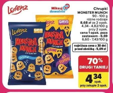 Chrupki Monster Munch Original Lorenz +1 wariant